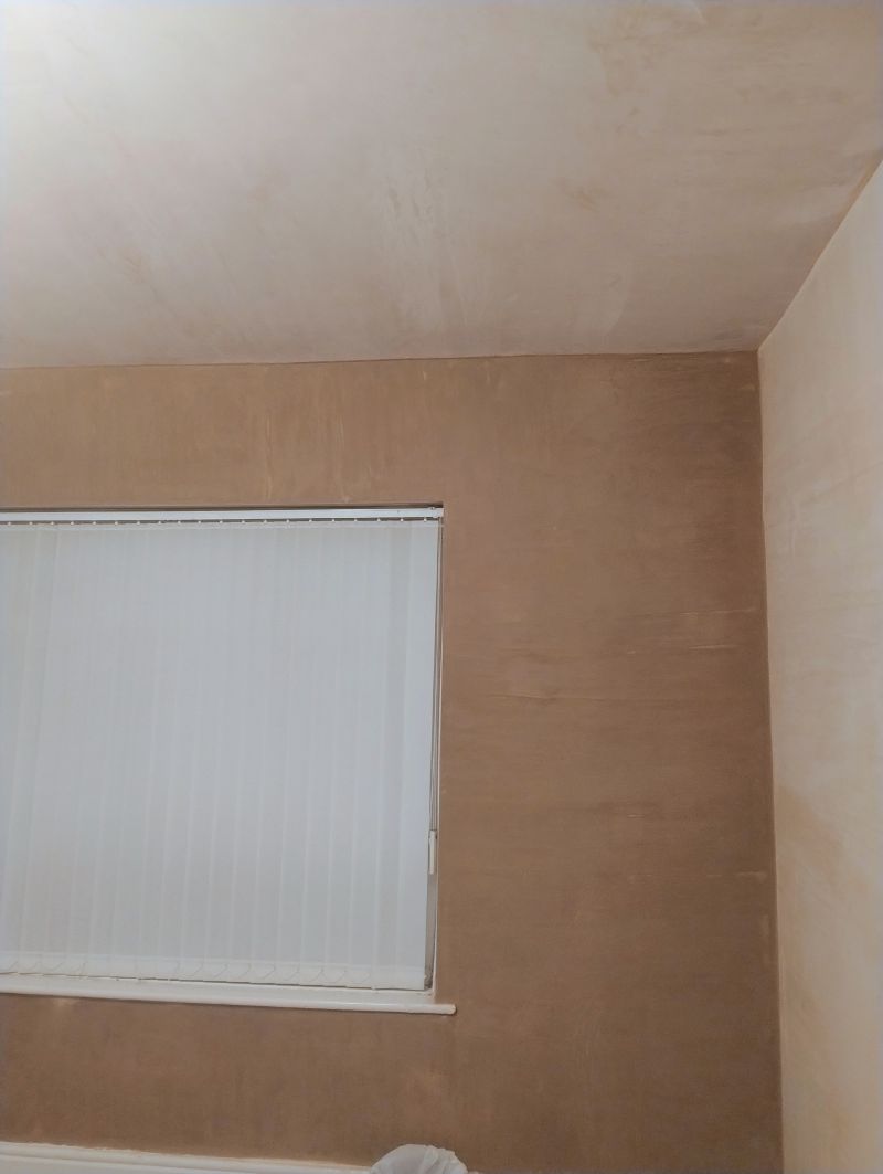 Fresh wall plastering finish completed by Leigh plasterers for a home improvement project in Leigh, Greater Manchester